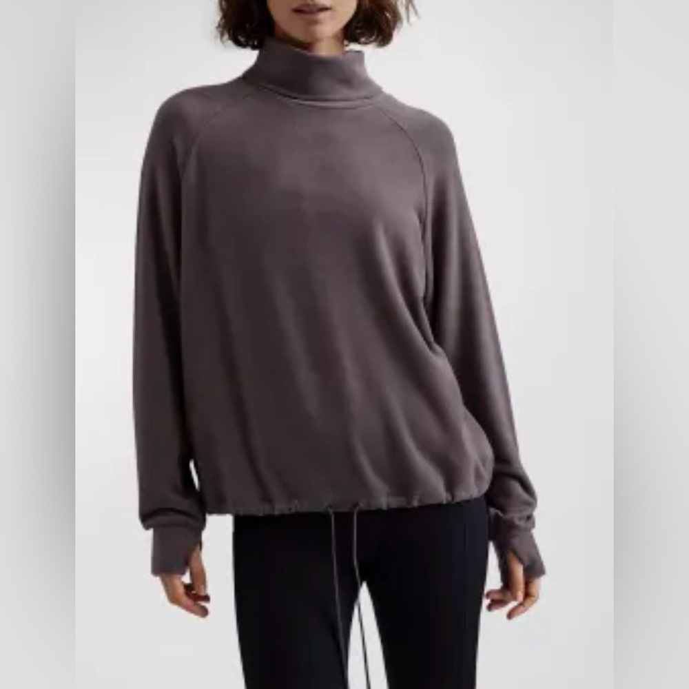 Varley Portland High-Neck Midlayer Deep Charcoal Size XS